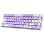 Mechanical keyboard purple blue axis 68-key mini programmable wired keyboard, Type-C RGB backlit keyboard