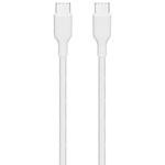 Best Buy Essentials 1.8m (6 ft.) USB-C to USB-C Braided Cable - White