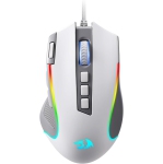 Redragon M612 Predator RGB Gaming Mouse – 8000 DPI Wired Optical Mouse, 9 Programmable Buttons, 5 Backlit Modes, Rapid Fire Button, DIY Software, Gray & White