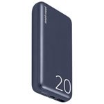 LOGiiX Piston Power 20000 mAh USB-C Banque d'électricité - Midnight bleu