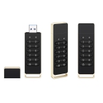 Secure USB 3.0 Flash Drive AES-256 Encrypted USB Drive Digital Encrypted USB Drive – Hardware-level security, compact, durable and portable (black 64GB)