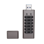 32G large capacity metal USB flash drive, customized AES256 hardware encryption security, zinc alloy material, USB3.0 interface
