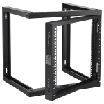 VEVOR 9U Wall Mount Rack, 150 lbs Max Load Capacity, Open Frame Server Network Rack with Cage Nuts Screws, Carbon Steel 20.9 x 17.7 x 20.5" for 19" AV & Server IT Equipment, Black