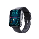 2.1-inch smartwatch with ECG/blood oxygen/pressure monitoring, 52 sports modes, long battery life, IP67 waterproof - compatible with iOS/Android systems (black)