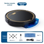 Ultra-Slim Robot Vacuum & Mop for Multi-Surface with 1800Pa Suction, Remote Control, Auto Mopping, Accessories - Black