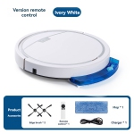 Ultra-Slim Robot Vacuum & Mop for Multi-Surface with 1800Pa Suction, Remote Control, Auto Mopping - White
