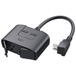 TP-Link Tapo 2-Outlet Prise extérieure Wi-Fi intelligente - noir