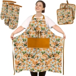 Couleur: Motif floral orange