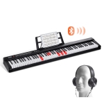 VEVOR 88 Key Digital Piano Keyboard,Semi Weighted Keys,Full Size Electric Portable Keyboard Piano Set with 1000 Tones Built-In Speakers Sustain Pedal Headphones,Bluetooth MIDI USB