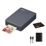 Canon SELPHY QX20 Compact Printer (Dark Gray) and More Bundle
