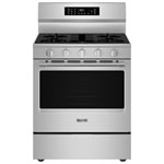 Maytag 30" 5.0 Cu. Ft. Fan Convection 5-Burner Freestanding Gas Air Fry Range (MFGS7030SZ) - Stainless Steel