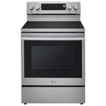 LG 30" 6.3 Cu. Ft. Smart Probake True Convection Freestanding Electric Range with Air Fry & InstaView (LREN6325XE) - Stainless Steel