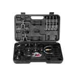 VEVOR 12 Pcs Brake Master Bleeder Kit, Professional Brake Bleeder Adapter Set with Complete Kit & Handle,Durable Brake Bleeder Adapter for Brake Fluid Filling Fit for Most Vehicles