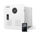VEVOR 55000BTU RV Tankless Water Heater, Instant Shower with 15 x 15 inches White Door and Remote Controller, Optimized Comfort Performance Hot Water, Ideal for RVers' Family