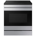 Open Box - Samsung BESPOKE 30" 6.3 Cu. Ft. True Convection Induction Slide-In Electric Range - SS - Scratch & Dent