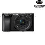 Open Box - Sony Alpha 6100 APS-C Mirrorless Camera with 16-50mm Lens Kit - Black