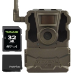 TACTACAM Reveal XB Cellular Trail Camera, No Glow - Verizon & AT&T Reveal 32GB SD Card and Lens Cloth