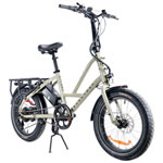 Everyday Essentials EasyHaul Foldable ST Electric Cargo Bike (350W Motor/60km Range/32km/h Top Speed) - Taupe