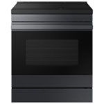 Open Box - Samsung BESPOKE 30" 6.3 Cu. Ft. True Convection Induction Slide-In Electric Range - Black-Scratch & Dent