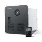 VEVOR RV Tankless Water Heater, Instant Shower with 15x15 inches Black Door and Remote Controller, 42000BTU Optimized Comfort Performance Hot Water, Ideal for RVers' Family, Black
