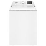 Bouton à remous 4.8 Cu. Ft. (IEC) laveuse l'agitateur de charge supérieure avec sanitize avec Oxi et vapeur - Étoile énergétique (WTW4107SW) - blanc