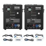 VEVOR 2 Pack 500W Cold Spark Machine, Output Fireworks Controllers, 6.6-13ft Adjustable Height, with Advanced DMX System,LED Screen,Portable Handle, Aluminum Alloy for Stage DJ