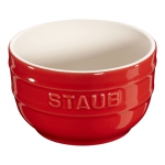 STAUB Ceramique 9 cm / 2 Piece Ceramic Round Ramekin Set, Cherry
