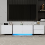 Homy Casa TV Stand with LED Light