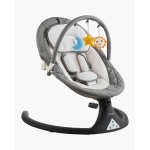 VEVOR 5-Speed Baby Swing, Baby Rocker with 3 Seat Position, Portable Infant Swing for Newborn with PVC Touch Panel, Remote Control, Bluetooth, 10 Lullabies & Toy Bar for 0-9 Month