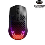 Open Box - SteelSeries Aerox 3 2022 Edition 18000 DPI Bluetooth Optical Gaming Mouse - Black