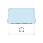 Colour: blue and white