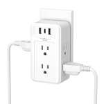 BN-LINK Multi Plug Extender – 6 Sorties + 3 USB Ports (1 USB-C), 5V 3.4A – pour le foyer, le bureau, les voyages