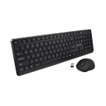 Wireless Keyboard and Mouse Combo, 2.4G Full-Sized Ergonomic Keyboard Mouse, 3 DPI Adjustable Cordless USB Keyboard and Mouse, Quite Click for Computer/Laptop/Windows/Mac