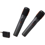 PartyBox Wireless Mic - 2X Digital Wireless Microphones, Rechargeable Battery (20hrs - 700mAh), Clear Voice, Crisp Sound, Stable 2.4GHz Connection, Compatible with All PartyBox.