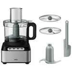 Braun EasyPrep Food Processor - 8-Cup - 550-Watt - Black Stainless Steel