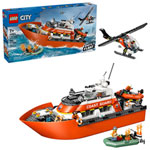 LEGO City Exploration: Coast Guard Rescue Boat & Helicopter - 742 Pieces (60504)