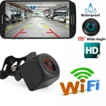 Caméra de recul sans fil WiFi 175° pour voiture, compatible avec iPhone Android