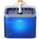 iPettie Neverland Cat Water Fountain with LED Light, 67oz/2.0L, Ultra Quiet Cat Drinking Fountain with Filter, Automatic Pet Water Fountain for Cats and Small Dogs (Blue, Medium)