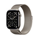 TELUS Apple Watch Series 11 (GPS + Cellular) 46mm Natural Titanium Case with Natural Milanese Loop - Small/Medium - Monthly Financing