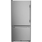 KitchenAid 33" 22.1 Cu. Ft. Bottom Freezer Refrigerator with LED Lighting (KRBL133SPS) - PrintShield Stainless