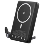 INIU MagPro Ultra Slim 10000 mAh 45W USB-C PD Power Bank with Wireless Qi2 & MagSafe Charger - Black