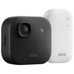 Blink Outdoor 2K+ Wire-Free Add-On Camera with Sync Module Core - Color Night Vision, 4X Zoom, Two-Way Audio - Black