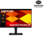 Open Box - Samsung Essential S4 24" FHD 100Hz 5ms GTG IPS LED Monitor (LS24D402GANXGO) - Black