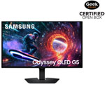 Open Box - Samsung Odyssey 27" QHD 180Hz 0.03ms GTG OLED G-Sync FreeSync Gaming Monitor (LS27FG502SNXZA) - Black