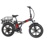 Gotyger Cargo Foldable Fat Tire Electric City Bike (500W Motor / 50km Range / 30km/h Top Speed) - Grey