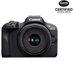 Open Box - Canon EOS R100 Mirrorless Camera with 18-45mm IS STM & 75-300mm Double Lens Kit
