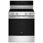 Open Box - Whirlpool 30" 5.3 Cu. Ft. True Convection 5-Element Freestanding Electric Air Fry Range (YWFES7030SZ) - SS - Perfect Condition