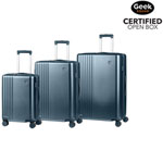 Open Box - Champs Velora 3-Piece Hard Side Expandable Luggage Set - Blue