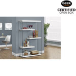 Open Box - 60" 4-Shelf Bookcase - Glossy White