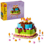 LEGO Iconic: Kit de gâteau pour fête d'anniversaire - 219 Pièces (40815)